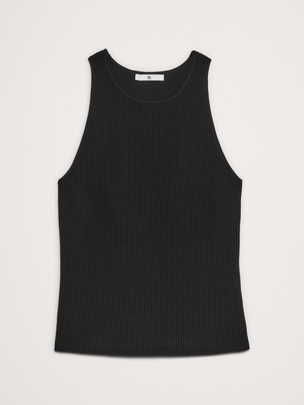 Banana Republic Sculpted Ribbed Tank Black Size S - Picture 8 of 9